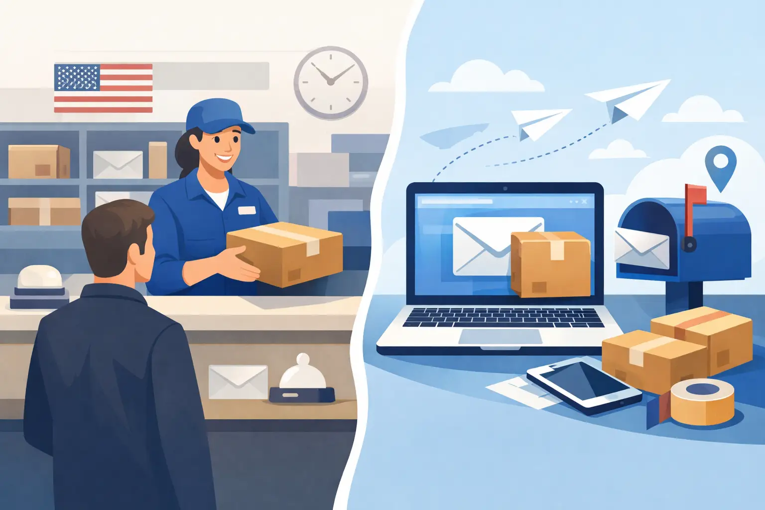 USPS Counter vs Online Mailing: Which Works | Certified Mail Labels